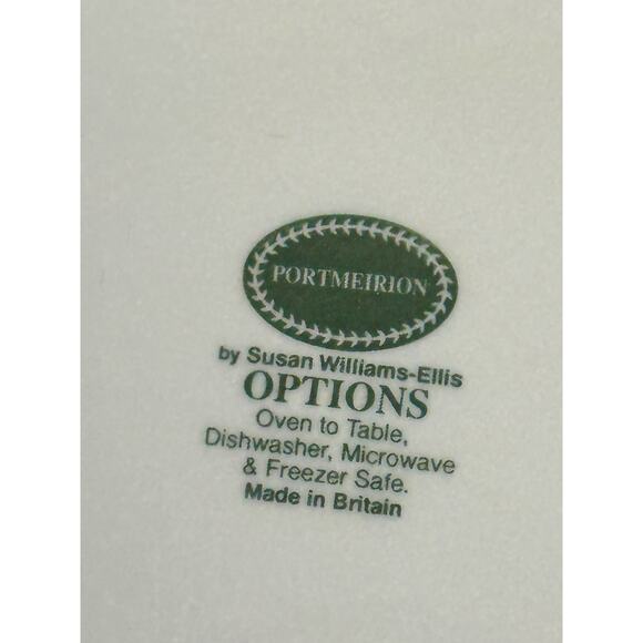 Portmeirion 1998-2006 Retired 'Options' Embossed Smooth Laurel Rim Dinner Plate - Picture 5 of 5